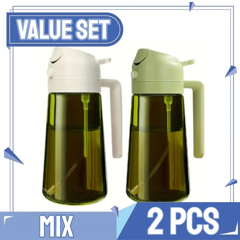 2in1 Kitchen Spray Oil Dispenser Oil Sprayer Polisher Or Only Brush Spray for Air Fryer Salad Grilling Roasting Cooking Kitc…