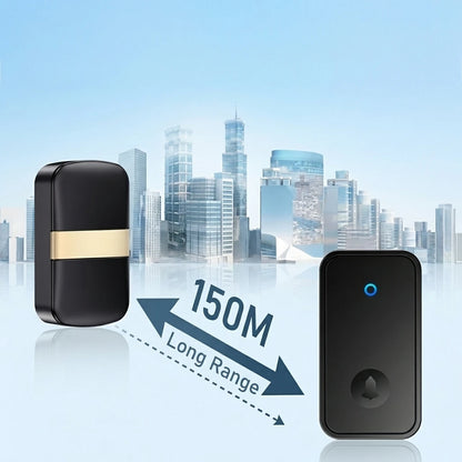 Battery Powered Wireless Smart Doorbell, 300M Remote Home Welcome Bell with 60 Chimes, No Socket Needed - image 4