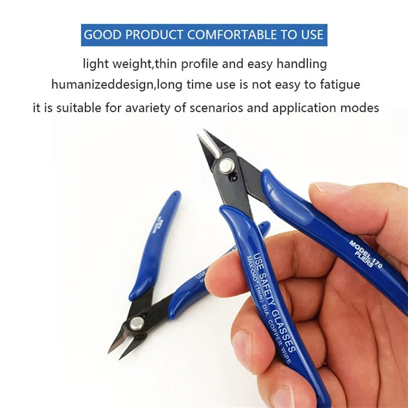 Bomurphy Diagonal Pliers Carbon Steel Pliers Electrical Wire Cable Cutters , Wire Snips for Electronics Soft Copper Jewelry…