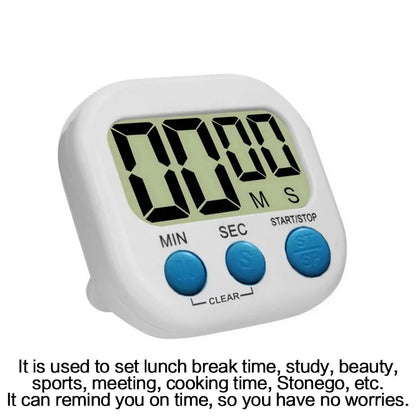 1PC LCD Digital Kitchen Timer Magnetic Cooking Large Count Down Up Clear Loud Alarm Stonego Home Kitchen Accessories - image…