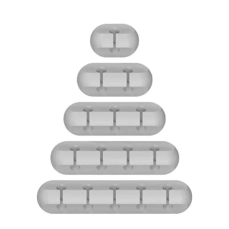Silicone USB Cable Organizer USB Charging Cable Winder Desktop Tidy Management Clips Cable Holder For Mouse earphone Accesso…