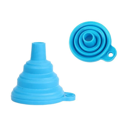 Car Engine Funnel Universal Silicone Liquid Funnel Washer Fluid Change Foldable Portable Auto Engine Oil Petrol Change Funne…