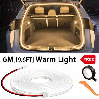 Car High Brightness Trunk Lighting Ambient Light Interior Decoration LED Wiring Free Automatic Sensing Tailgate Light Strip…