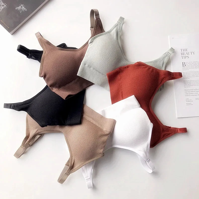 Sexy Underwear Women Gather No Steel Ring Lingerie Bra Tube Top Wrapped Chest Beauty Back Actival Cotton Thin Section Tube T…