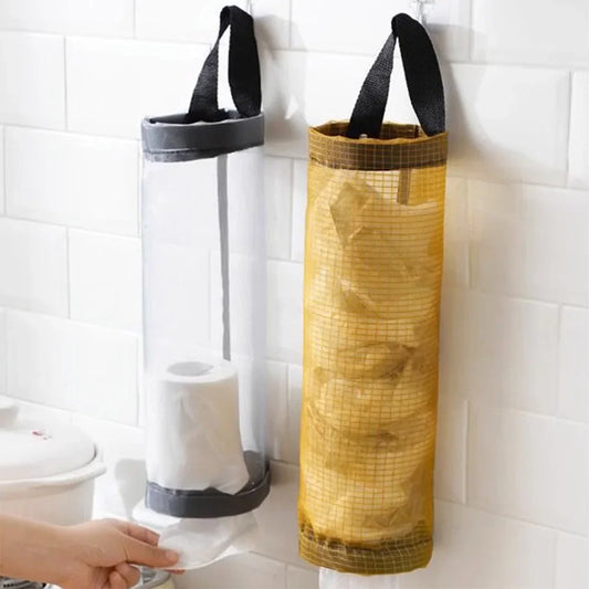 1 PCS Garbage Bag Storage Kitchen Garbage Organizer Plastic Bag Holder Organizing Hanging Garbage Collection Storage Bag - i…