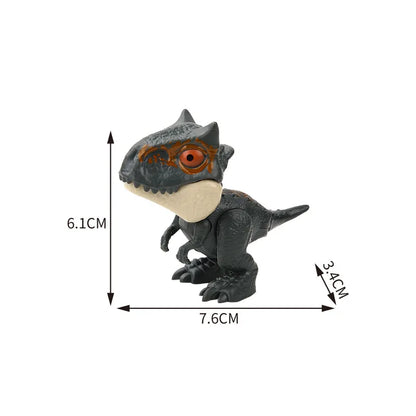 Jurassic Finger Dinosaur Triceratops Tyrannosaurus Model Toys for Kids Creative Finger Biting Dinosaurs Interactive Toy Boy…