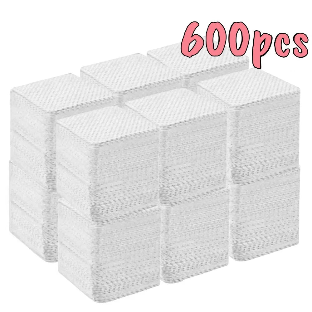 20/600pcs Lint-Free Nail Wipes Gel Cleansing Tissues Aluminum-Free Nail Polish Remover Pads for NaiArt Beauty Cleaning Care…