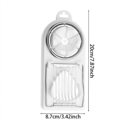 Multifunctional PP Base egg cutter 2-in-1 stainless steel wire pull egg cutter for hanging high-quality kitchen accessory to…