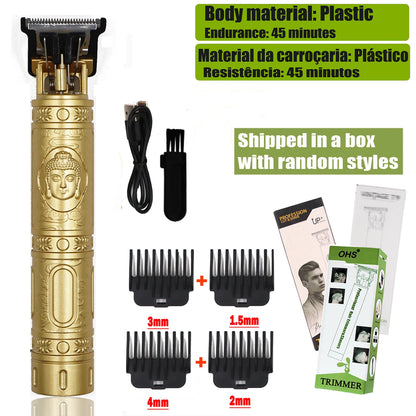 T9 Hair Clipper Repair Beard Shaving Body Hair Trimmer Clippers Electric Machine Men Haircut Machine 0mm Barber Shaver - ima…