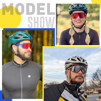SCVCN Men bicycle Cycling Sunglasses Woman MTB road bike Driving Goggles Outdoor Sports running Glasses UV400 Hiking Eyewear…