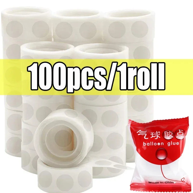 Double Sided Clear Sticky Point Tape Balloon Glue Dot Adhesive Birthday Wedding Party Balloons Glue Sticker Photoes Stand Ar…