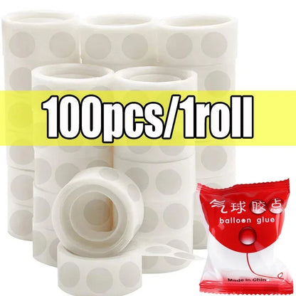 Double Sided Clear Sticky Point Tape Balloon Glue Dot Adhesive Birthday Wedding Party Balloons Glue Sticker Photoes Stand Ar…