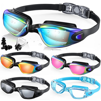 Swimming Goggles Professional Waterproof Swim Eyewear Glasses Anti-fog 100% UV Protection No Leaking For Adult Men Women You…