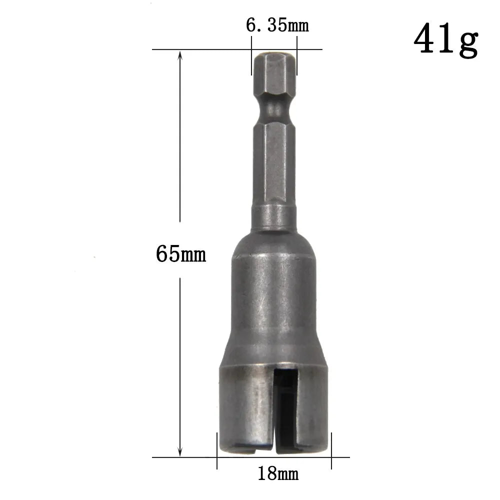 Natural Slotted Butterfly Hole Socket Wrench 65mm Hexagonal Handle Electric Screwdriver Wing Nut Socket Tool - image 2