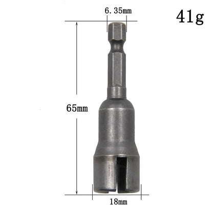Natural Slotted Butterfly Hole Socket Wrench 65mm Hexagonal Handle Electric Screwdriver Wing Nut Socket Tool - image 2