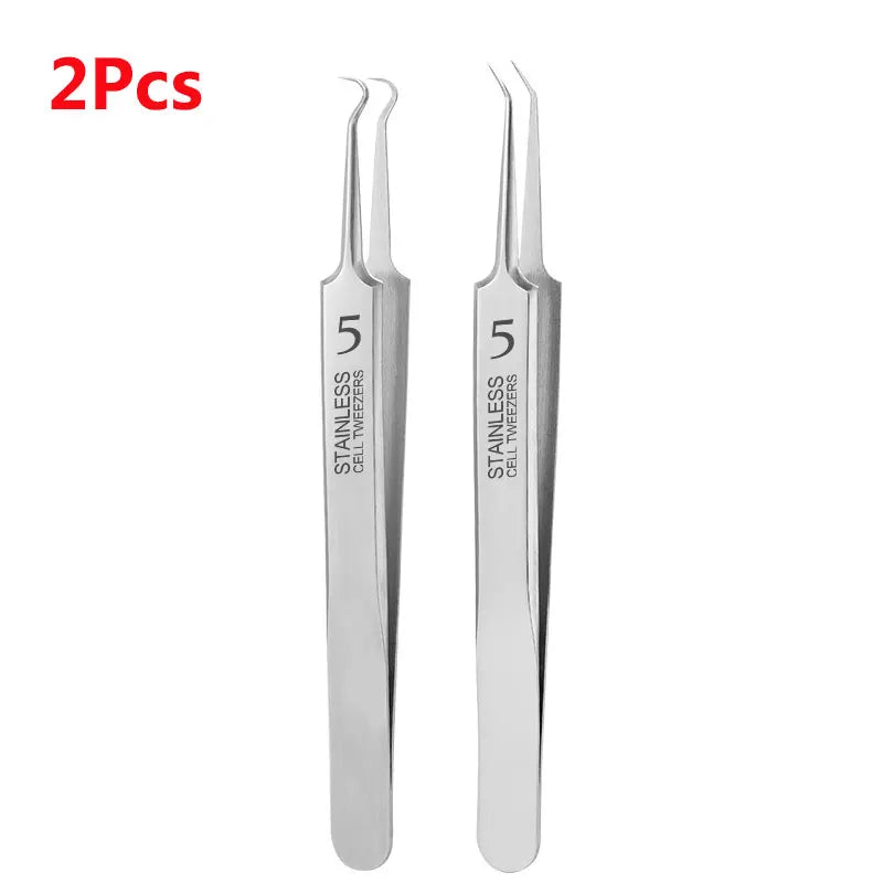 German Ultra-fine No. 5 Cell Pimples Blackhead Clip Tweezers Beauty Salon Special Scraping & Closing Artifact Acne Needle To…
