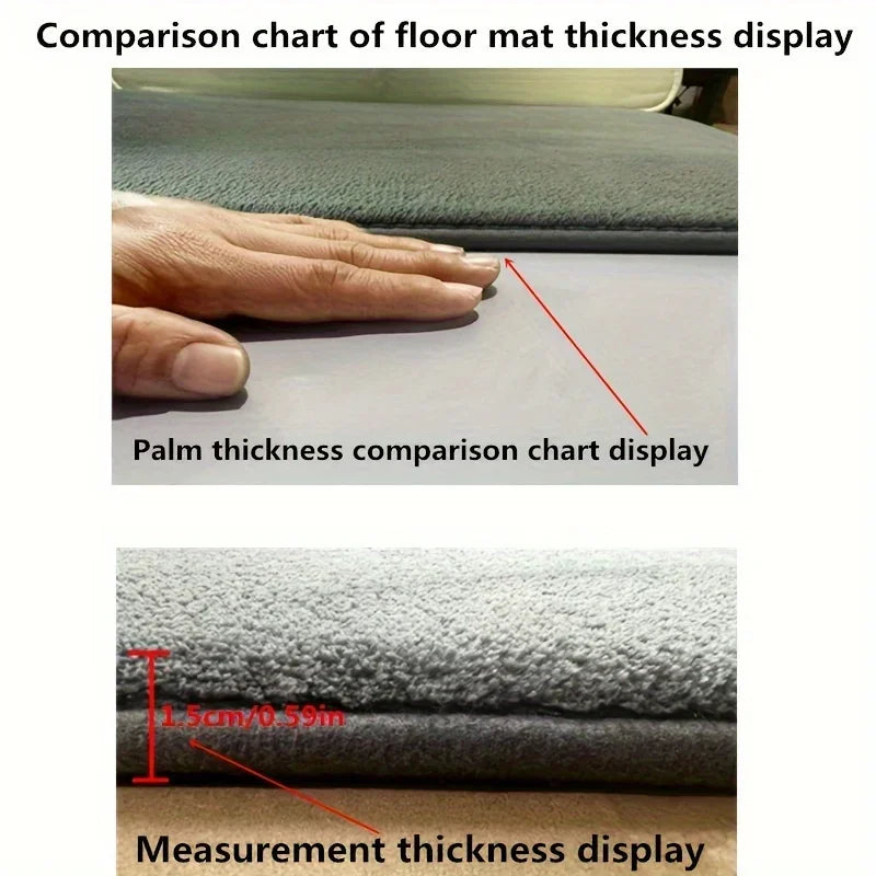 U-shaped toilet mat bathroom mat bathroom carpet bathroom carpet memory foam bath mat anti-skid super absorbent - image 4