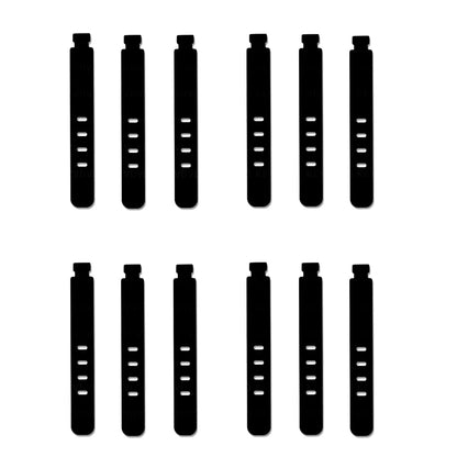 20/12/4PCS Cable Ties Cord Organizer Management Silicone Wire Holder Straps Zip Clips Reusable Tie Wraps Keeperwinder Rubber…
