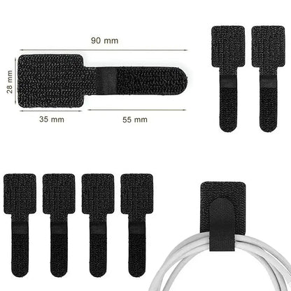 Reusable Cable Ties Fastening Wire Organizer Cord Rope Holder Self Adhesive Adjustable Cord Organizer Straps Desk Management…