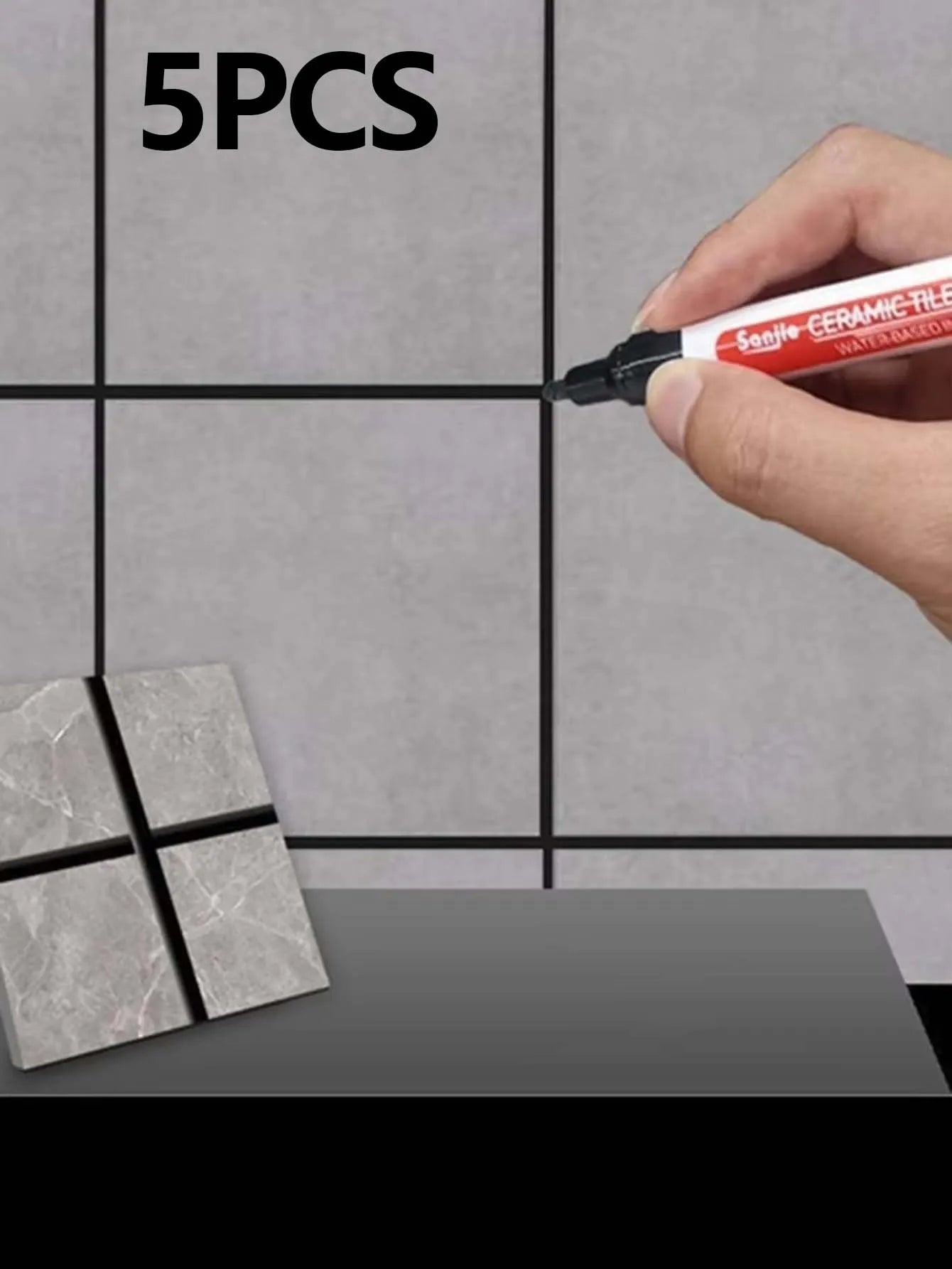 1/5/10/30PC Ceramic tile bathroom wall floor tile gap color repair anti-mildew waterproof whiteboard color repair pen - imag…