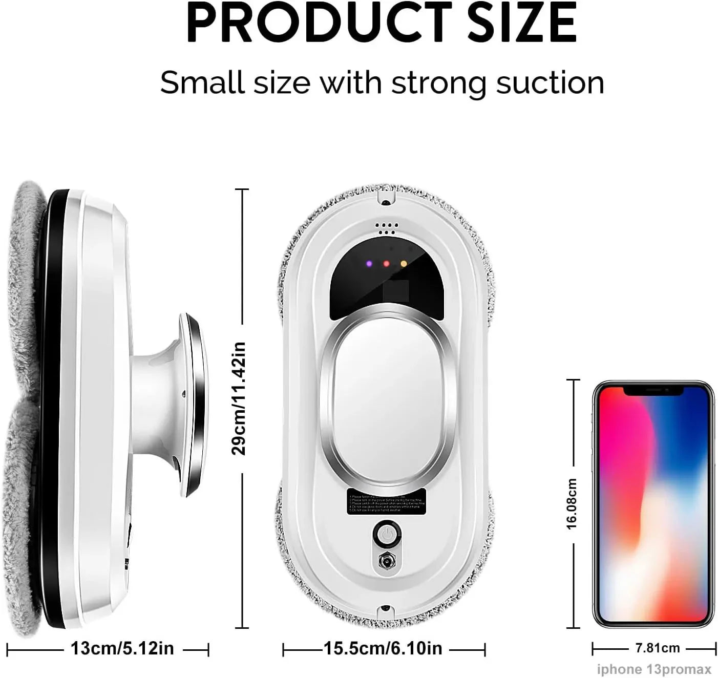 Electric Window Cleaning Robot 5600Pa Automatic & Remot Control Limpiacristales Vacuum Glass Washing Robot for Home Applianc…