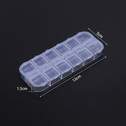 1 Pc Plastic Jewelry Box 5-28 Compartment Slot Organizer Storage Beads Container Adjustable Jewelry Storage Box Rectangle Ca…