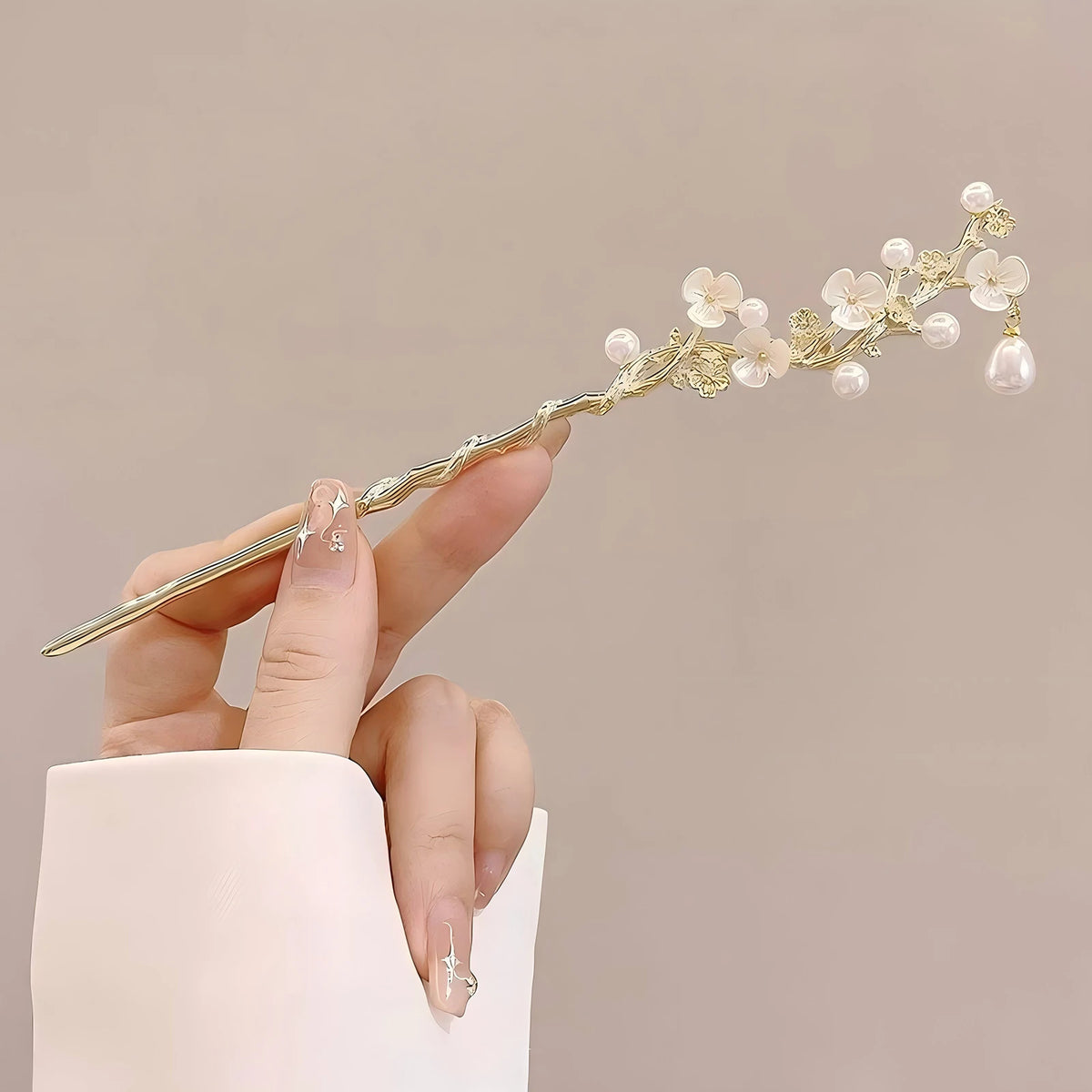 1/6pcs Elegant Chinese Style Tassel Hair Stick Traditional Floral Design Hairstyle Accessory Women Jewelry Hairpin Hairneedl…