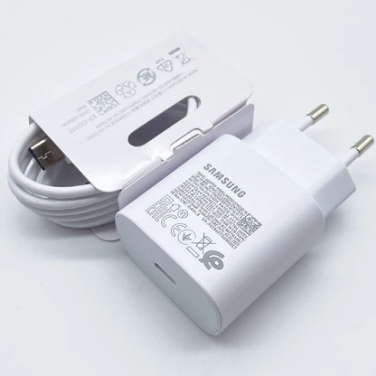 Samsung 25W Super Fast Charger Usb Type C Cargador Adapter For Galaxy S24 S23 S20 S21 S22 Plus A54 A34 Adapter Z Flip Fold 5…