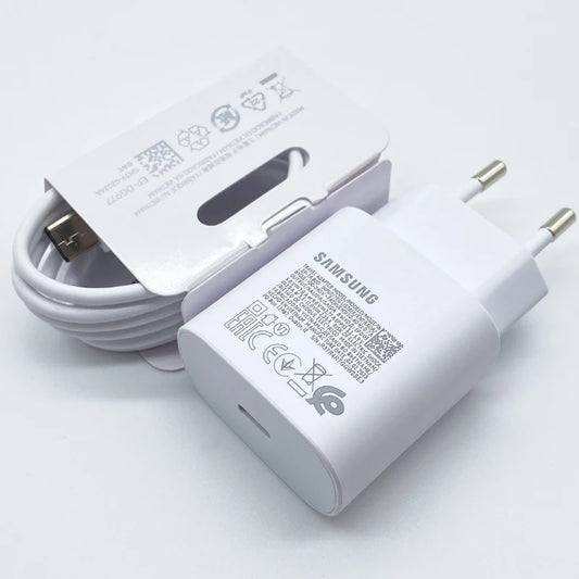 Samsung 25W Super Fast Charger Usb Type C Cargador Adapter For Galaxy S24 S23 S20 S21 S22 Plus A54 A34 Adapter Z Flip Fold 5…