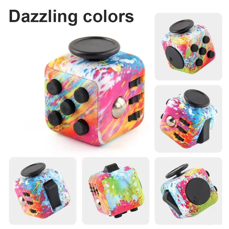Fidget Cube Antistress Hand Spinner Decompression Toy for Autism ADHD Anxiety Sensory Toys for Kids Adults Stress Relief Toy…