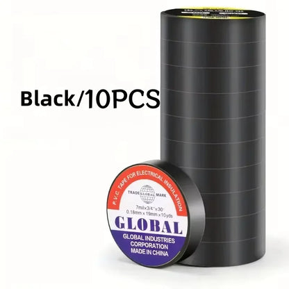 50m high-temperature resistant black rubber electrical tape-durable and soft insulating adhesive, used for industrial, house…