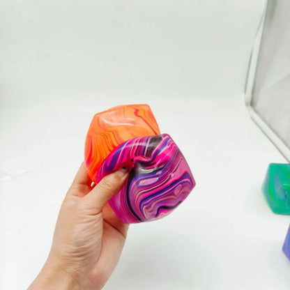 Soft and Glutinous Sensory Stress-relief Toy Cube Filled with Gel Stretchable Ball Soft Ice blind box Slow Rebound - image 6