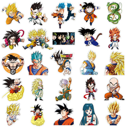 10/30/50pcs Classic Japan Anime Dragon Ball Stickers Kids Decals Toy DIY Laptop Water Bottle Phone Cool Cartoon Son Goku Sti…