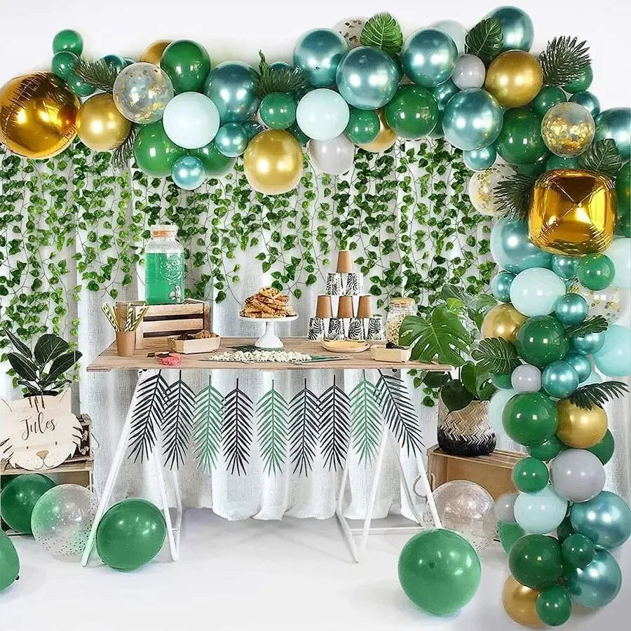 4/10M Artificial Plant Green Ivy Leaf Garland Fake Plant Creeper Hanging Vine Outdoor DIY Garden Wall Wedding Party Home Dec…