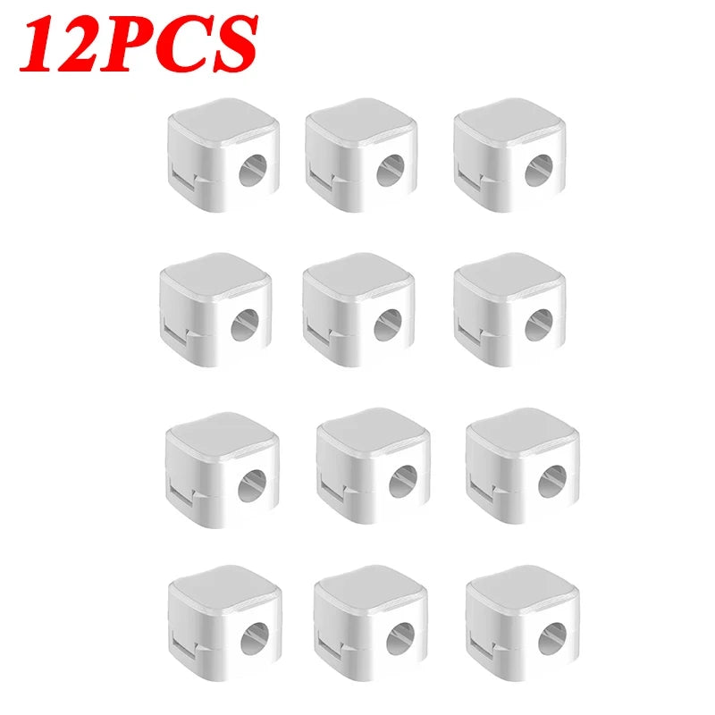 Magnetic Cable Clip Cable Holder Adhesive Wire Keeper Cord Cable Organizer for Home Office Under Desk Management - image 8