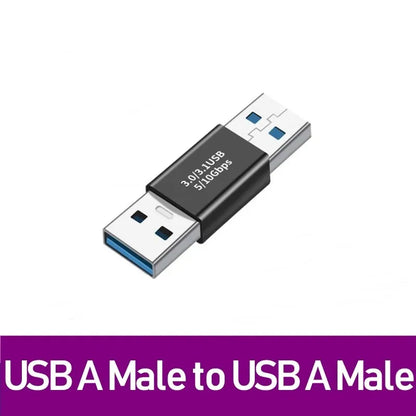 Universal USB 3.0 OTG Type C Adapter USB C Male to USB-A Male Female Converter for Macbook Huawei Samsung Xiaomi Ipad Connec…