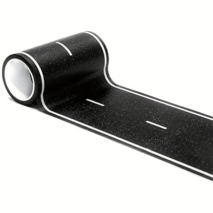 Cartoon Style Reusable Road Stickers, Black Polyurethane Road Tape, Suitable for Party Racing Decoration - image 7
