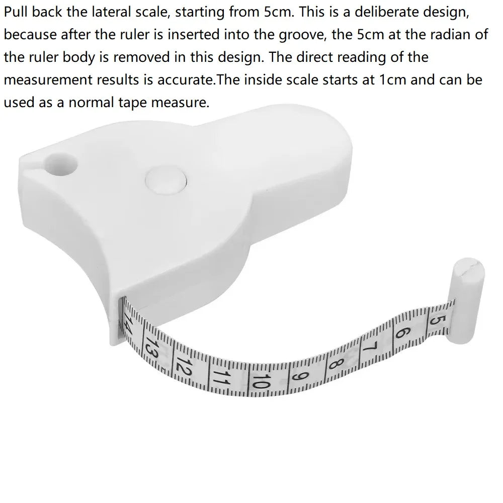 Automatic Telescopic Tape Measure Body Measuring Tape Sewing Ruler Tools Centimeter Tapes For Body Meter Measure White Tools…