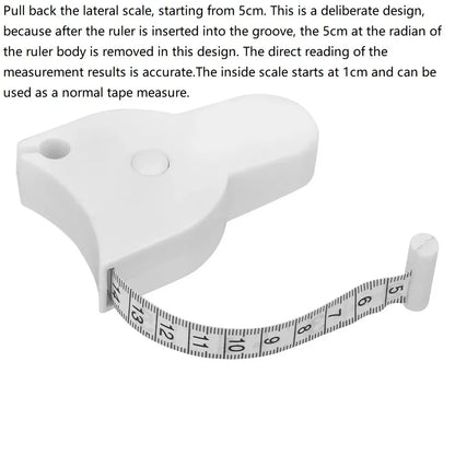 Automatic Telescopic Tape Measure Body Measuring Tape Sewing Ruler Tools Centimeter Tapes For Body Meter Measure White Tools…