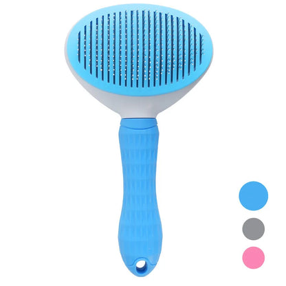 Pet Dog Brush Cat Comb Self Cleaning Pet Hair Remover Brush For Dogs Cats Grooming Tools Pets Dematting Comb Dogs Accessorie…