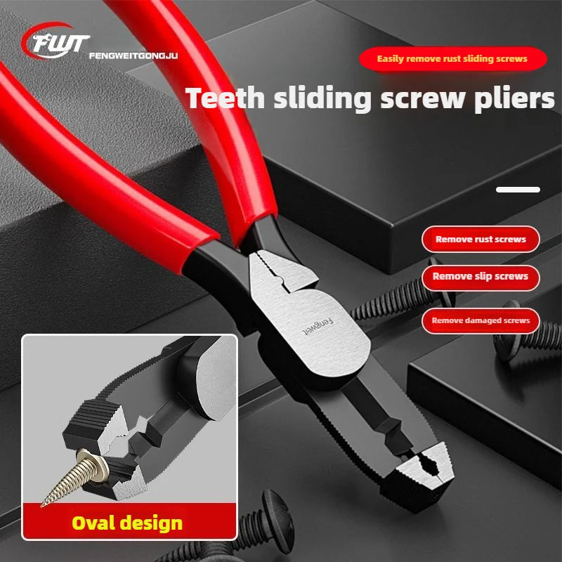slip-tooth screw pliers Screw removal pliers slip-wire pliers Carp slip-wire screw pliers rusty wire removal pliers