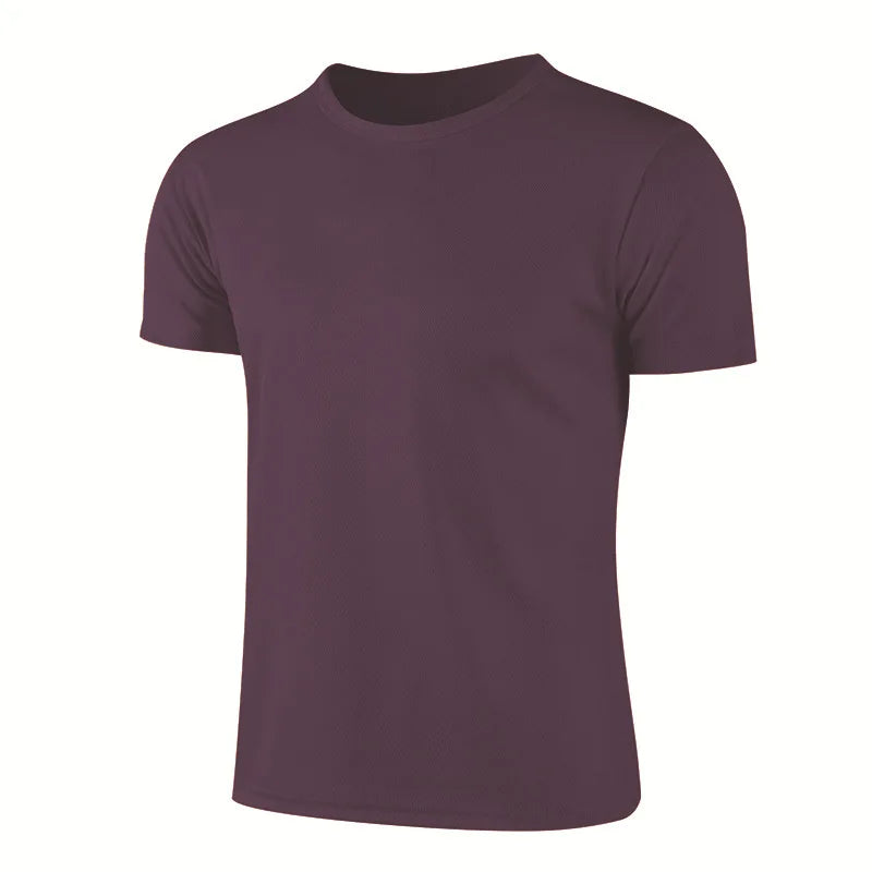 Men Women Quick Dry Short Sleeve Sport T Shirt Gym Jerseys Fitness Shirt Trainer Running T-Shirt Teenager Breathable Sportsw…