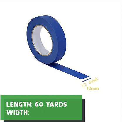 Blue Painters Tape, 1/2 inch,3/4 inch,1 inch,2 inch, Multi Size Painting Masking Tape, Clean Release Paper Tape for Home - i…