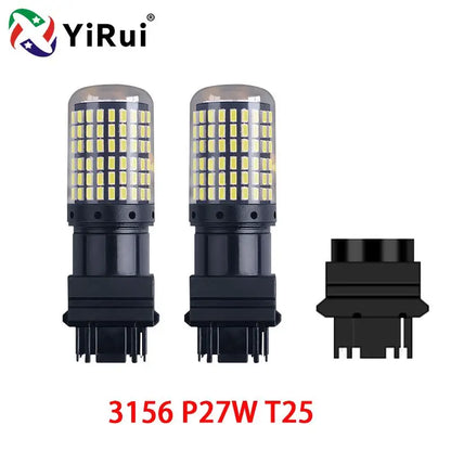 YiRui 2pcs 12-48V New LED Bulbs 144smd Lamp Reverse Turn Signal Light BA15S P21W BAU15S PY21W 7440 W21W P21/5W 1157 BAY15D -…