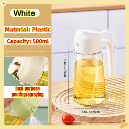 200/300/500ml Oil Spray Bottle BBQ Cooking Olive Oil Sprayer Plastic Baking Oil Spray Empty Bottle Vinegar Bottle Or Oil bru…