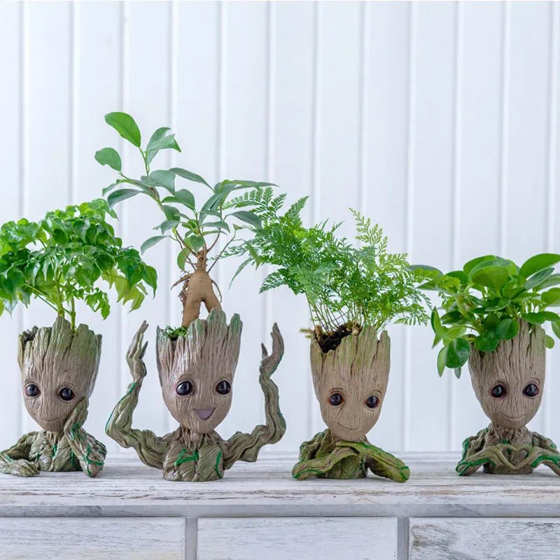 Home Decoration Crafts Miniature Model Office Desktop Display Cartoon Groot Figurines Handicrafts Decor Tree Man Ornament 5C…