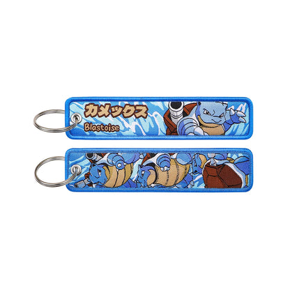Japanese Anime Elf Monsters Keychain for Cars Backpack Key Holders Embroidery Keyrings Key Tag Jet Tag Accessories Gifts 1pc…