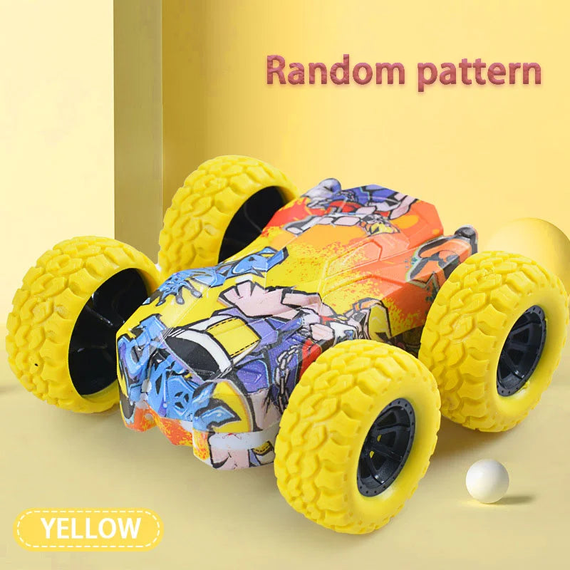 Children's Toy Car Fun Double-Sided Car Inertial Safety Anti-Collision Anti-Fall Kids Model Sliding Off-Road Vehicle - image…
