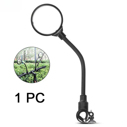 1/2PCS Bicycle Rearview Mirror 360 Degree Adjustable Rotatable Universal Cycling Handlebar Rear View Mirrors for MTB Road Bi…