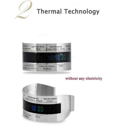 Wine Collar Thermometer Bar Beverage Tool Clever Wine Bottle Snap Thermometer Lcd Display Clip for Champagne Beer - image 4